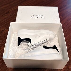 Alexander McQueen White and Black Sneakers